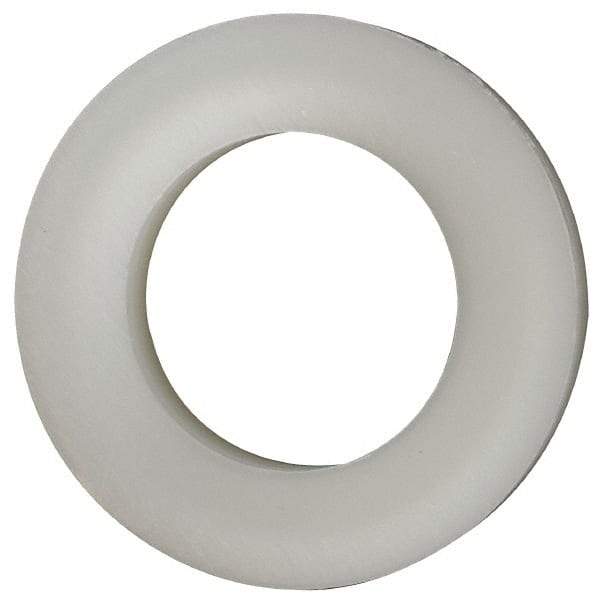 Made in USA - 7/16" Screw, Grade 6/6 Nylon Standard Flat Washer - 11.25mm ID x 3/4" OD, 3.18mm Thick - All Tool & Supply