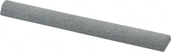 Value Collection - Half Round, Aluminum Oxide, Toolroom Finishing Stick - 4" Long x 1/2" Wide, Medium Grade - All Tool & Supply