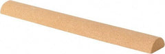 Value Collection - Half Round, Aluminum Oxide, Toolroom Finishing Stick - 4" Long x 1/2" Wide, Fine Grade - All Tool & Supply