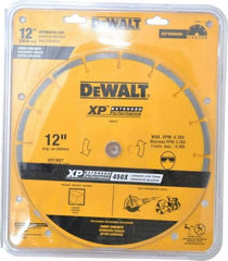 DeWALT - 12" Diam, 1" Arbor Hole Diam, Wet & Dry Cut Saw Blade - Diamond-Tipped, Standard Round Arbor - All Tool & Supply