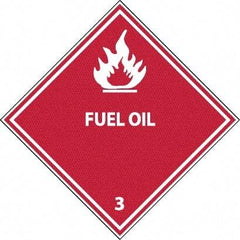 NMC - Fuel Oil DOT Shipping Label - 4" High x 4" Wide - All Tool & Supply