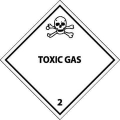 NMC - Toxic Gas DOT Shipping Label - 4" High x 4" Wide - All Tool & Supply