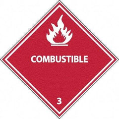 NMC - Combustible DOT Shipping Label - 4" High x 4" Wide - All Tool & Supply