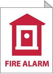 NMC - Fire Alarm, Plastic Fire Sign - 8" Wide x 10" High, Glow-in-the-Dark - All Tool & Supply