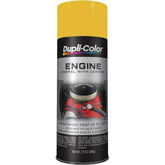 Dupli-Color - 12 oz Daytona Yellow Automotive Heat Resistant Paint - Gloss Finish, 500°F Max Temp, Comes in Aerosol Can - All Tool & Supply