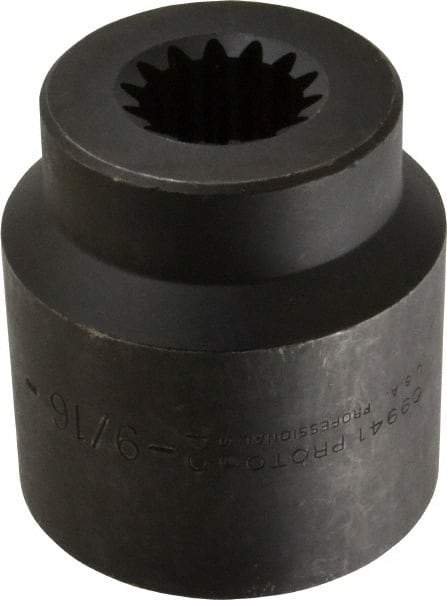 Proto - #5 Spline Drive, 2-9/16" Socket, Impact Socket - 6 Points, 4-3/8" OAL - All Tool & Supply