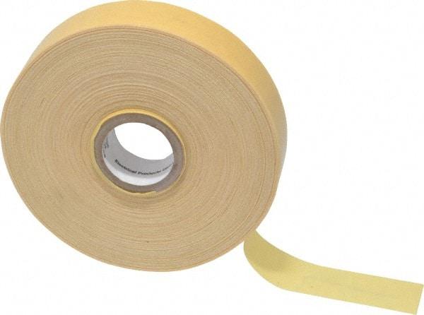 3M - 3/4" x 110', Yellow Cotton Cloth Electrical Tape - Series 2520, 8 mil Thick, 800 V/mil Dielectric Strength, 50 Lb./Inch Tensile Strength - All Tool & Supply