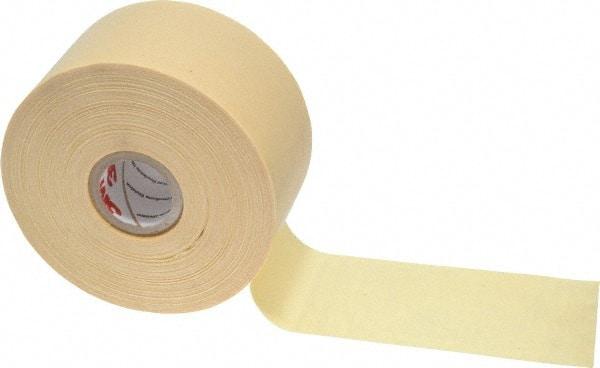 3M - 2" x 110', Yellow Cotton Cloth Electrical Tape - Series 2520, 8 mil Thick, 800 V/mil Dielectric Strength, 50 Lb./Inch Tensile Strength - All Tool & Supply