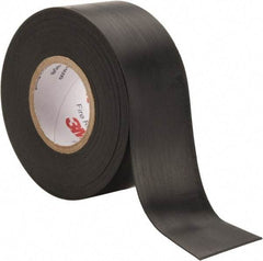 3M - 1-1/2" x 20', Black Rubber Electrical Tape - Series 77, 30 mil Thick - All Tool & Supply