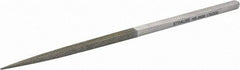 Strauss - 8-1/2" OAL Fine Square Needle Diamond File - 1/4" Wide x 1/4" Thick, 4-3/8 LOC, 91 Grit - All Tool & Supply