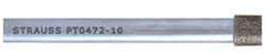 Strauss - 0.315" Head Diam x 3/8" Head Thickness CBN Grinding Pin - 1/4" Shank Diam x 3" Shank Length, Very Fine Grade, 170 Grit - All Tool & Supply