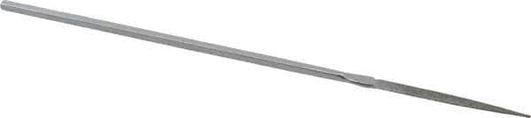 Strauss - 5-1/2" OAL Fine Point Needle Diamond File - 5/32" Wide x 1/16" Thick, 1-5/8 LOC, 91 Grit - All Tool & Supply