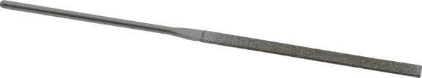 Strauss - 5-1/2" OAL Medium Taper Needle Diamond File - 1/4" Wide x 1/16" Thick, 2-3/4 LOC, 126 Grit - All Tool & Supply