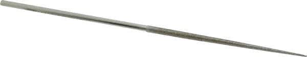 Strauss - 5-1/2" OAL Medium Round Needle Diamond File - 1/8" Wide x 1/8" Thick, 2-3/4 LOC, 126 Grit - All Tool & Supply