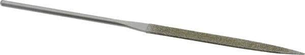 Strauss - 5-1/2" OAL Coarse Knife Needle Diamond File - 13/64" Wide x 1/16" Thick, 2-3/4 LOC, 181 Grit - All Tool & Supply