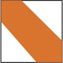 NMC - Orange & White Striped Vinyl Tape - 3" Wide x 54' Long x 0.002" Thick, General Traffic - All Tool & Supply