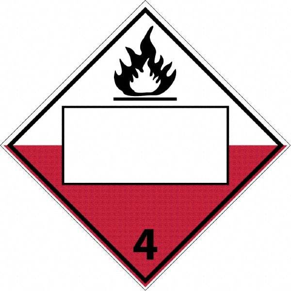 NMC - Fire (Graphic), Plastic Fire Sign - 10-3/4" Wide x 10-3/4" High - All Tool & Supply