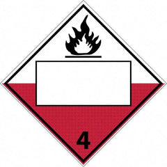 NMC - Fire (Graphic), Plastic Fire Sign - 10-3/4" Wide x 10-3/4" High - All Tool & Supply