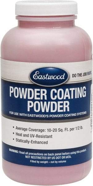 Made in USA - 8 oz Bright Red Paint Powder Coating - Polyurethane, 10 Sq Ft Coverage - All Tool & Supply