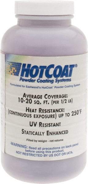 Made in USA - 8 oz Dark Purple Paint Powder Coating - Polyurethane, 10 Sq Ft Coverage - All Tool & Supply