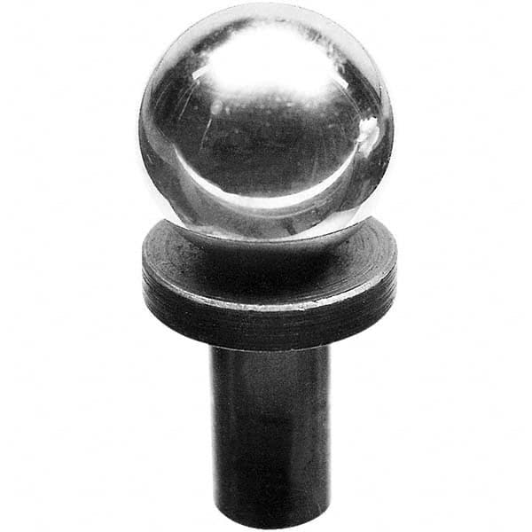 TE-CO - 1/2" Ball Diam, 1/4" Shank Diam, Stainless Steel Inspection Tooling Ball - All Tool & Supply