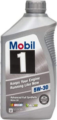 Mobil - 1 Quart Synthetic Engine Oil - Grade 5W-30 - All Tool & Supply