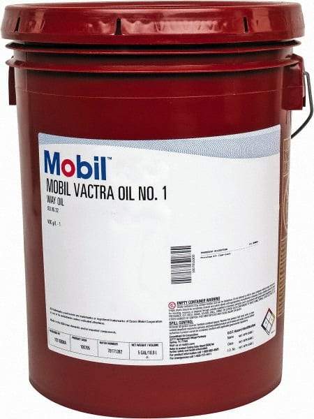 Mobil - 5 Gal Pail, Mineral Way Oil - ISO Grade 32, SAE Grade 6 - All Tool & Supply