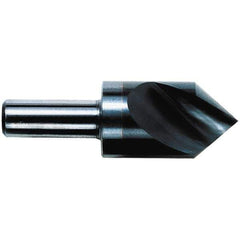 M.A. Ford - 1/2" Head Diam, 1/4" Shank Diam, 1 Flute 82° Solid Carbide Countersink - 2-3/8" OAL - All Tool & Supply