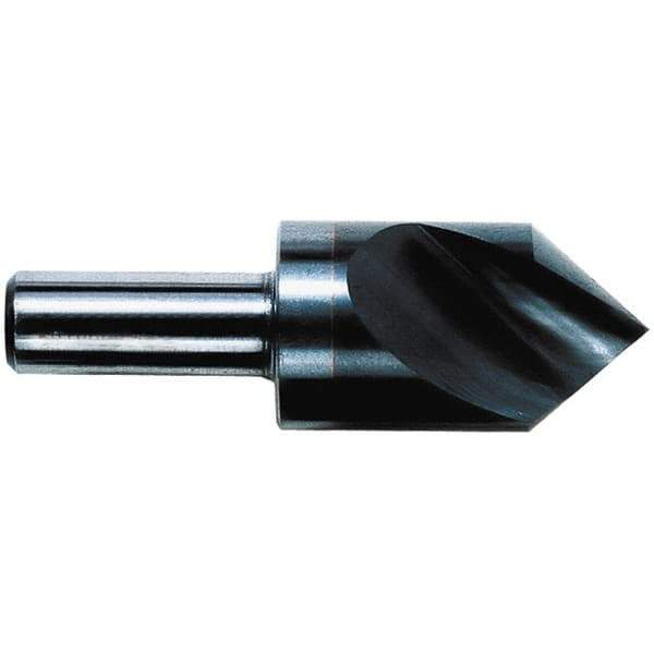 M.A. Ford - 1/4" Head Diam, 1/4" Shank Diam, 1 Flute 90° Solid Carbide Countersink - 2" OAL - All Tool & Supply