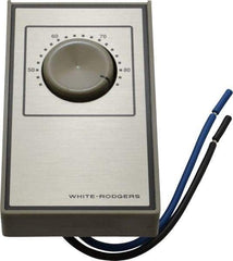 White-Rodgers - 40 to 85°F, Heat Only, Line Voltage Wall Thermostat - 120 to 277 Volts, SPST Switch - All Tool & Supply