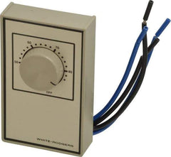 White-Rodgers - 40 to 85°F, Heat Only, Line Voltage Wall Thermostat - 120 to 277 Volts, DPST Switch - All Tool & Supply