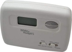 White-Rodgers - 45 to 99°F, 2 Heat, 1 Cool, Economy Digital Heat Pump Thermostat (Hardwired with Battery Back-Up) - 20 to 30 Volts, Electronic Switching Switch - All Tool & Supply