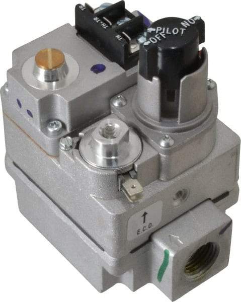 White-Rodgers - 24 VAC Coil Voltage, 1/2" x 3/4" Pipe, Natural, LP Standing Pilot Gas Valve - Inlet Pressure Tap - All Tool & Supply