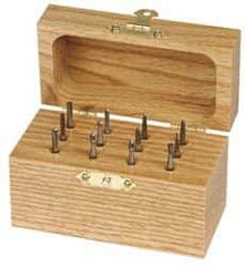 SGS Pro - 12 Piece, 1/8" Shank Burr Set - Tungsten Carbide, Multiple Head Shape - All Tool & Supply