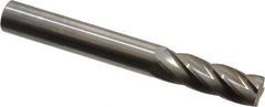 SGS Pro - 1/4" Cut Diam, 1/4" Shank Diam, Cylinder Head Single Cut Burr - Carbide, Flat End, 3/4" LOC, 2" OAL - All Tool & Supply