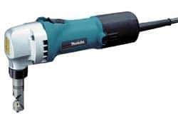 Makita - Power Nibblers Type of Power: Electric Cutting Capacity (Gauge): 10 (Aluminum); 16 (Mild Steel); 18 (Stainless Steel) - All Tool & Supply