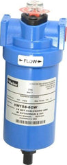 Parker - 3/8" Port, 8.8" High x 3.11" Wide, FRL Filter with Aluminum Bowl & Manual Drain - 20 SCFM, 250 Max psi, 175°F Max - All Tool & Supply