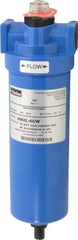 Parker - 1/2" Port, 11.28" High x 3.11" Wide, FRL Filter with Aluminum Bowl & Manual Drain - 50 SCFM, 250 Max psi, 175°F Max - All Tool & Supply