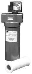 Parker - 1/2" Port, 8.8" High x 3.11" Wide, FRL Filter with Aluminum Bowl & Manual Drain - 25 SCFM, 500 Max psi, 175°F Max - All Tool & Supply