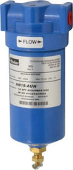 Parker - 1/4" Port, 8.8" High x 3.11" Wide, FRL Filter with Aluminum Bowl & Manual Drain - 15 SCFM, 500 Max psi, 175°F Max - All Tool & Supply