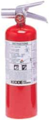 Kidde - 5 Lb, 5-B:C Rated, Halotron Fire Extinguisher - 4-1/4" Diam x 15-1/4" High, 100 psi, 15' Discharge in 9 sec, Steel Cylinder - All Tool & Supply