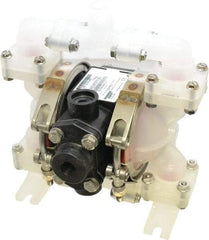 SandPIPER - 1/4" NPT, Nonmetallic, Air Operated Diaphragm Pump - Santoprene Diaphragm, Polypropylene Housing - All Tool & Supply