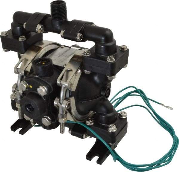 SandPIPER - 1/4" NPT, Nonmetallic, Air Operated Diaphragm Pump - PTFE Diaphragm, Conductive Acetal Housing - All Tool & Supply