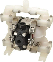 SandPIPER - 1/4" NPT, Nonmetallic, Air Operated Diaphragm Pump - Santoprene Diaphragm, Kynar Housing - All Tool & Supply