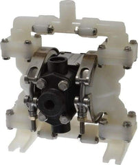 SandPIPER - 1/4" NPT, Nonmetallic, Air Operated Diaphragm Pump - PTFE Diaphragm, Kynar Housing - All Tool & Supply