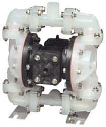 SandPIPER - 1/2" NPT, Nonmetallic, Air Operated Diaphragm Pump - Santoprene Diaphragm, Polypropylene Housing - All Tool & Supply