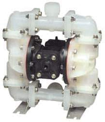 SandPIPER - 3/4" NPT, Nonmetallic, Air Operated Diaphragm Pump - Santoprene Diaphragm, Polypropylene Housing - All Tool & Supply