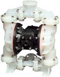 SandPIPER - 1" NPT, Nonmetallic, Air Operated Diaphragm Pump - Santoprene Diaphragm, Polypropylene Housing - All Tool & Supply