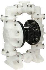 SandPIPER - 1-1/2" NPT, Nonmetallic, Air Operated Diaphragm Pump - PTFE Diaphragm, Polypropylene Housing - All Tool & Supply