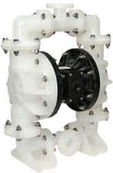 SandPIPER - 1-1/2" NPT, Nonmetallic, Air Operated Diaphragm Pump - Santoprene Diaphragm, Polypropylene Housing - All Tool & Supply